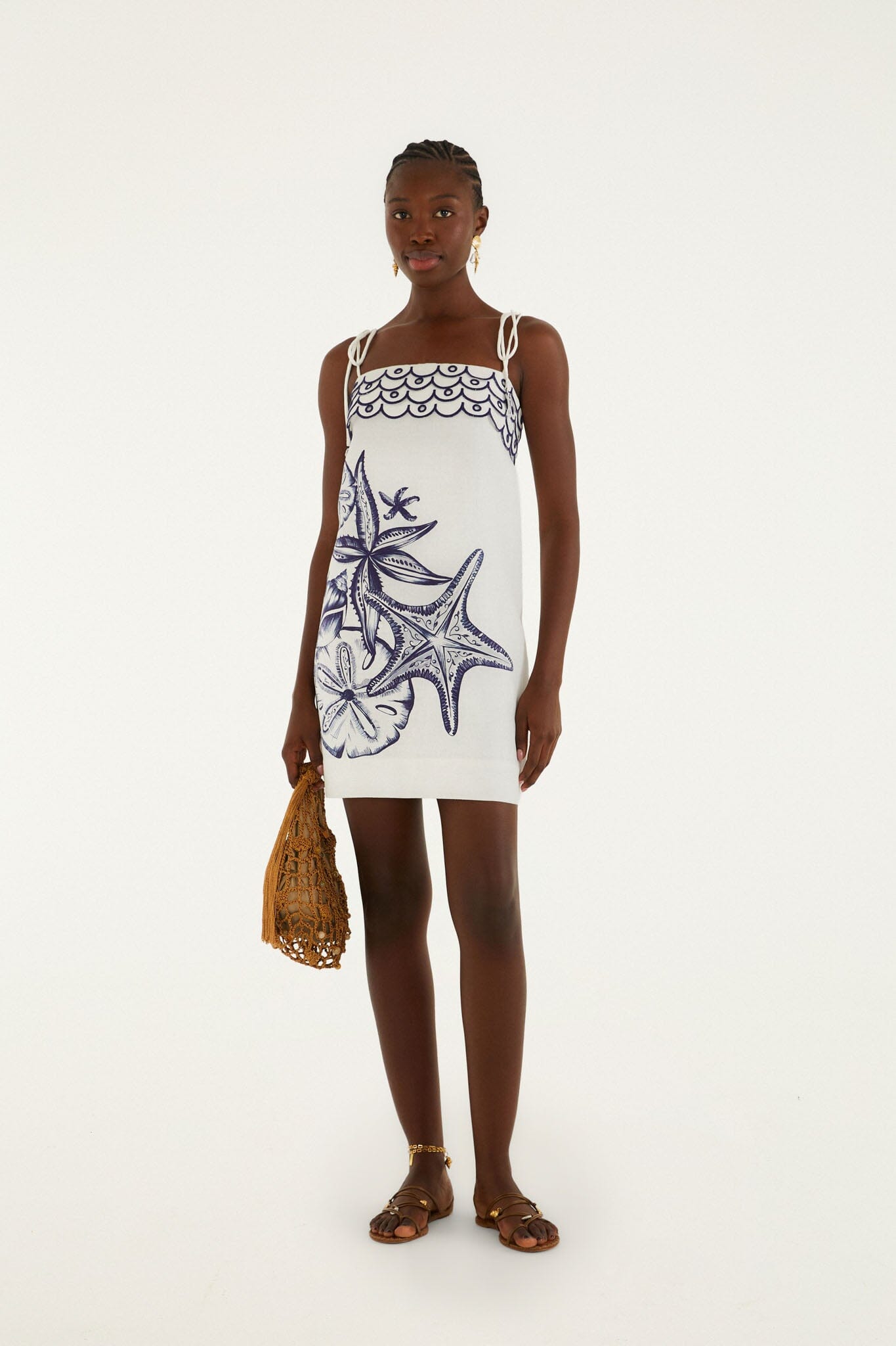 FARM Rio Coast Stars Off White Mini Dress Coast Stars Off White / M FARM Rio Coast Stars Off White Mini Dress Coast Stars Off White / M