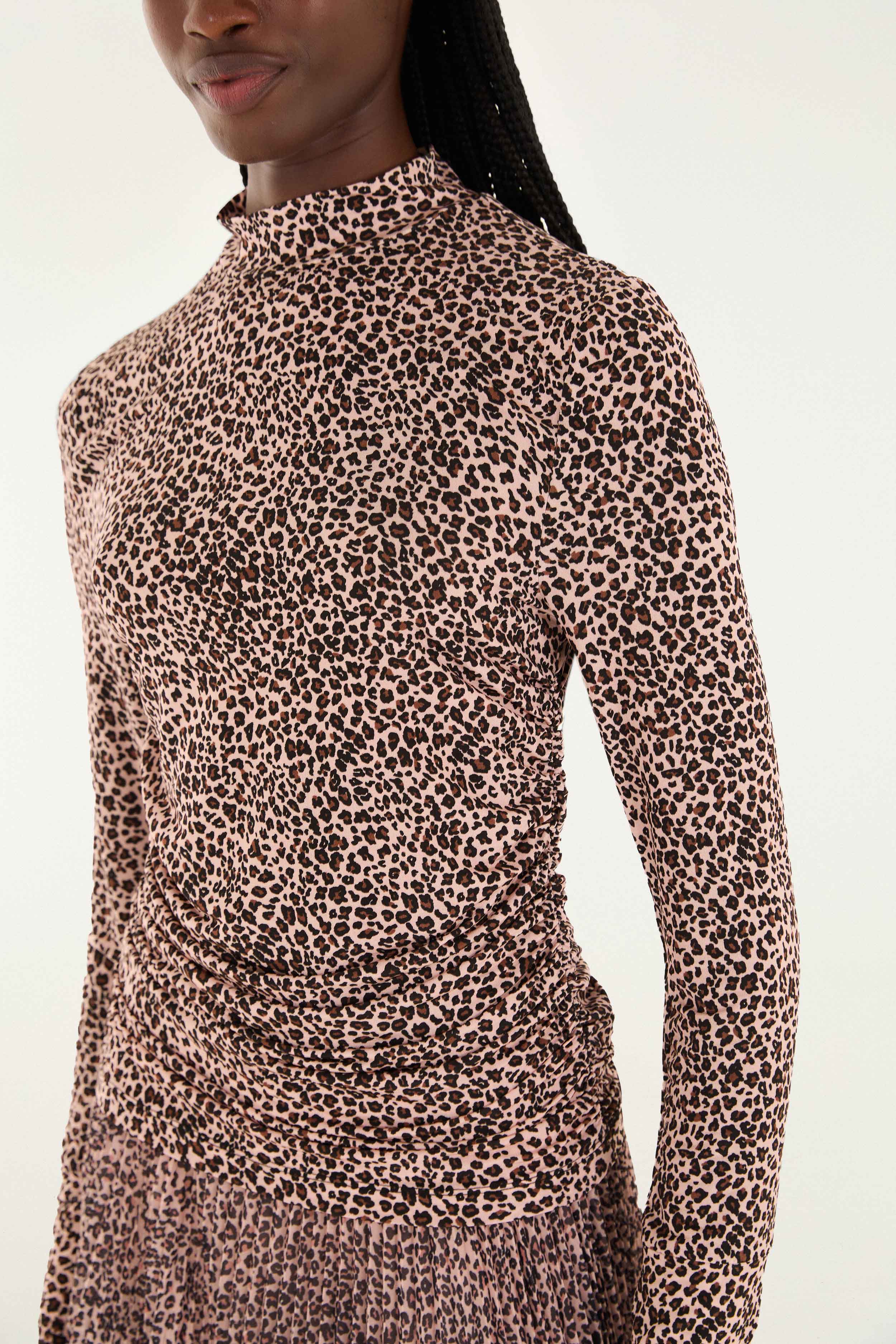 Pink Baby Leopard Jersey Blouse | FARM Rio