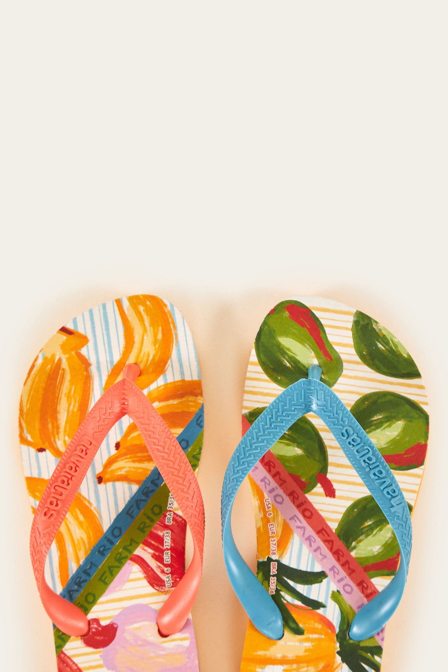 FRUITS SCARVES HAVAIANAS SANDALS