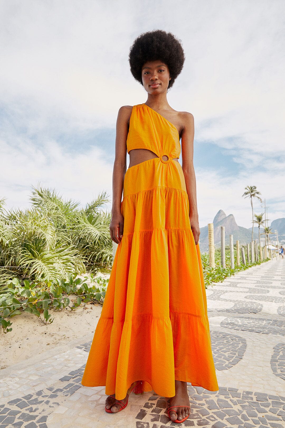 orange summer dresses