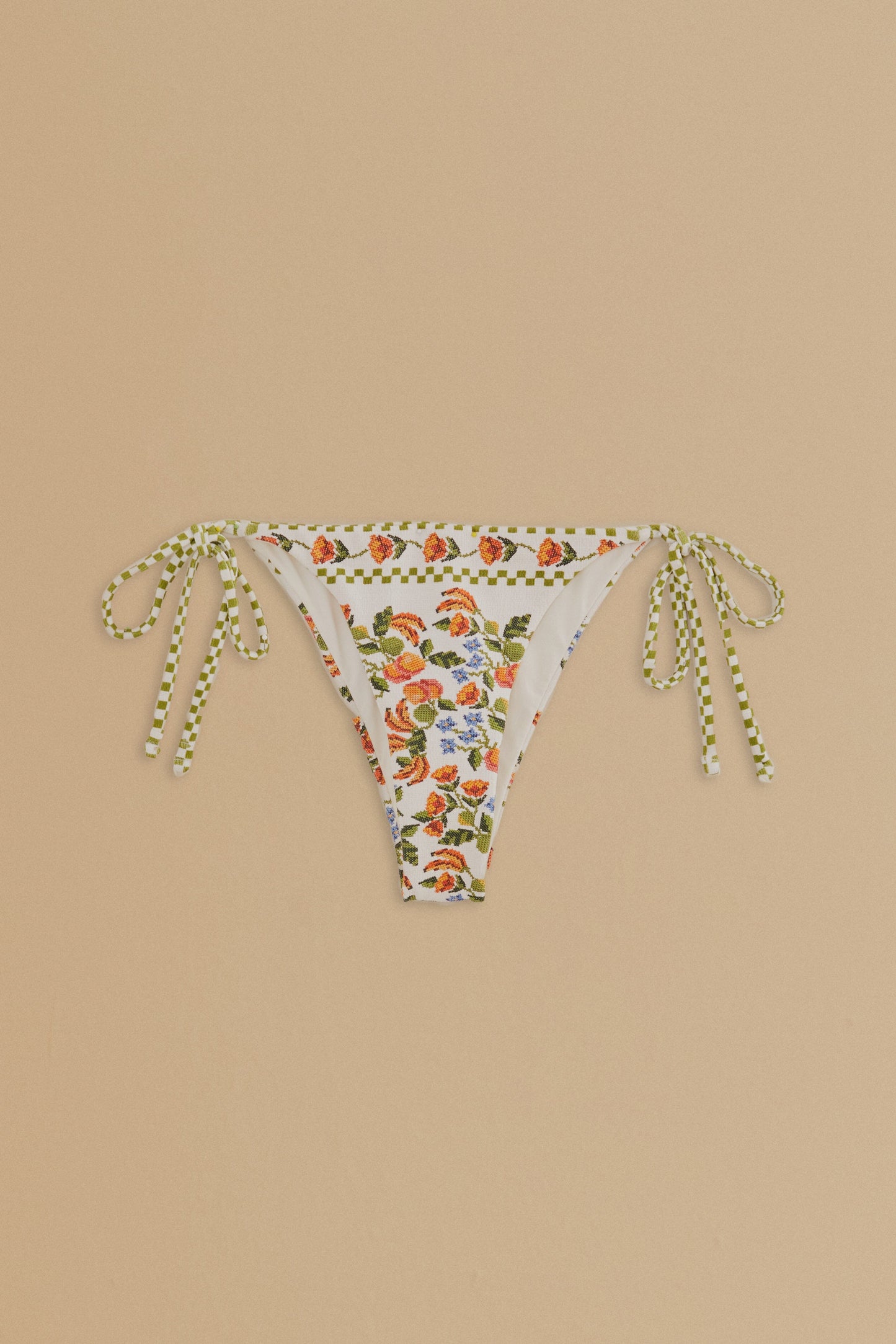 White Banana Vitamin Side Tie Bikini Bottom