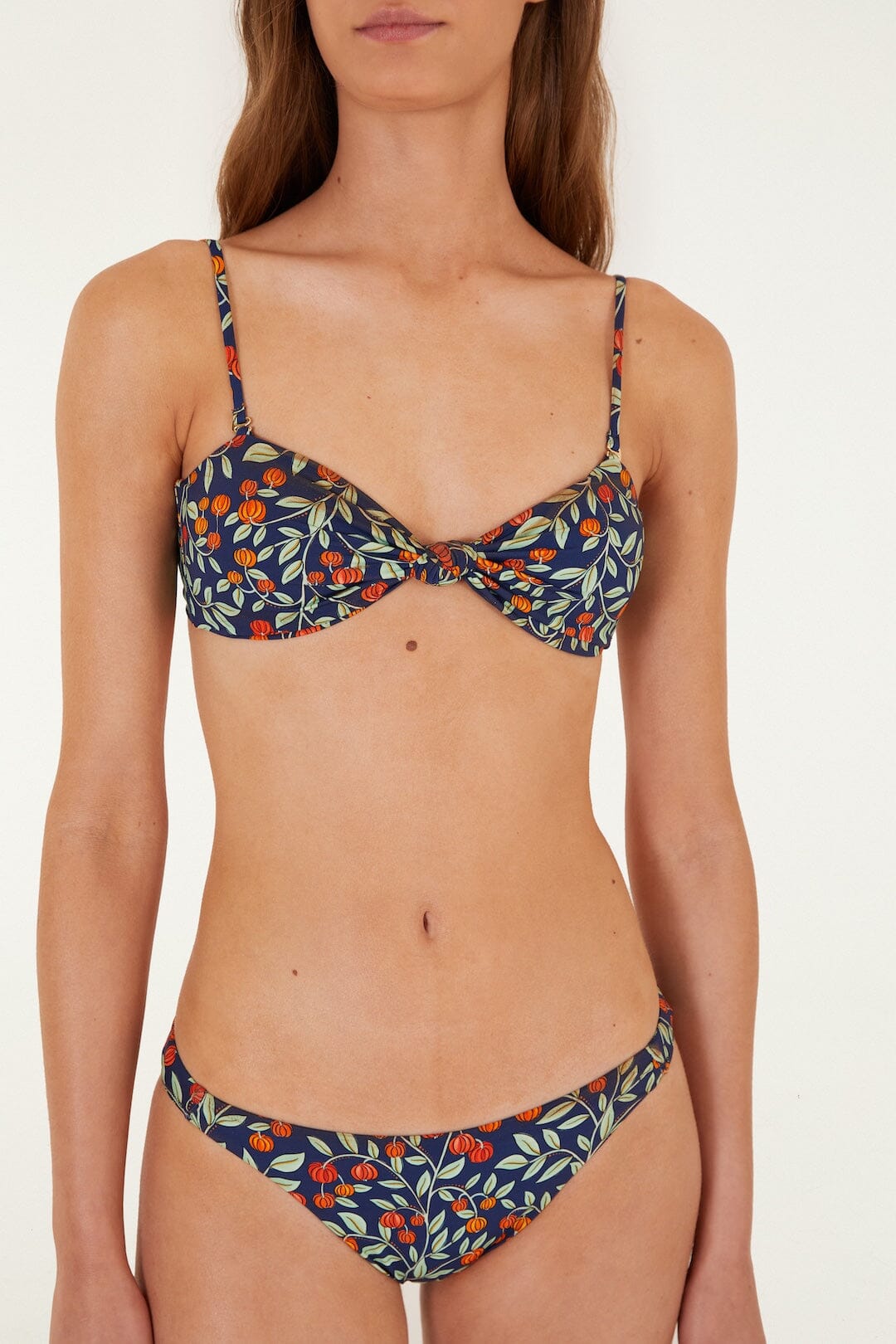 Dark Blue Fruit Beauty Basic Bikini Bottom