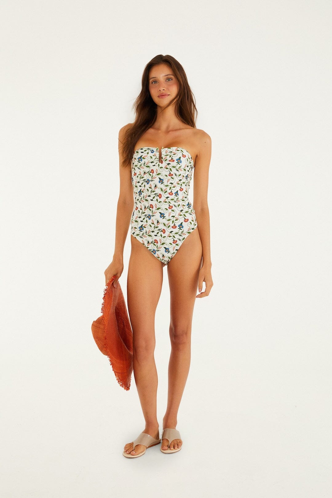 Off-White Stitched Garden One-Piece Bandeau