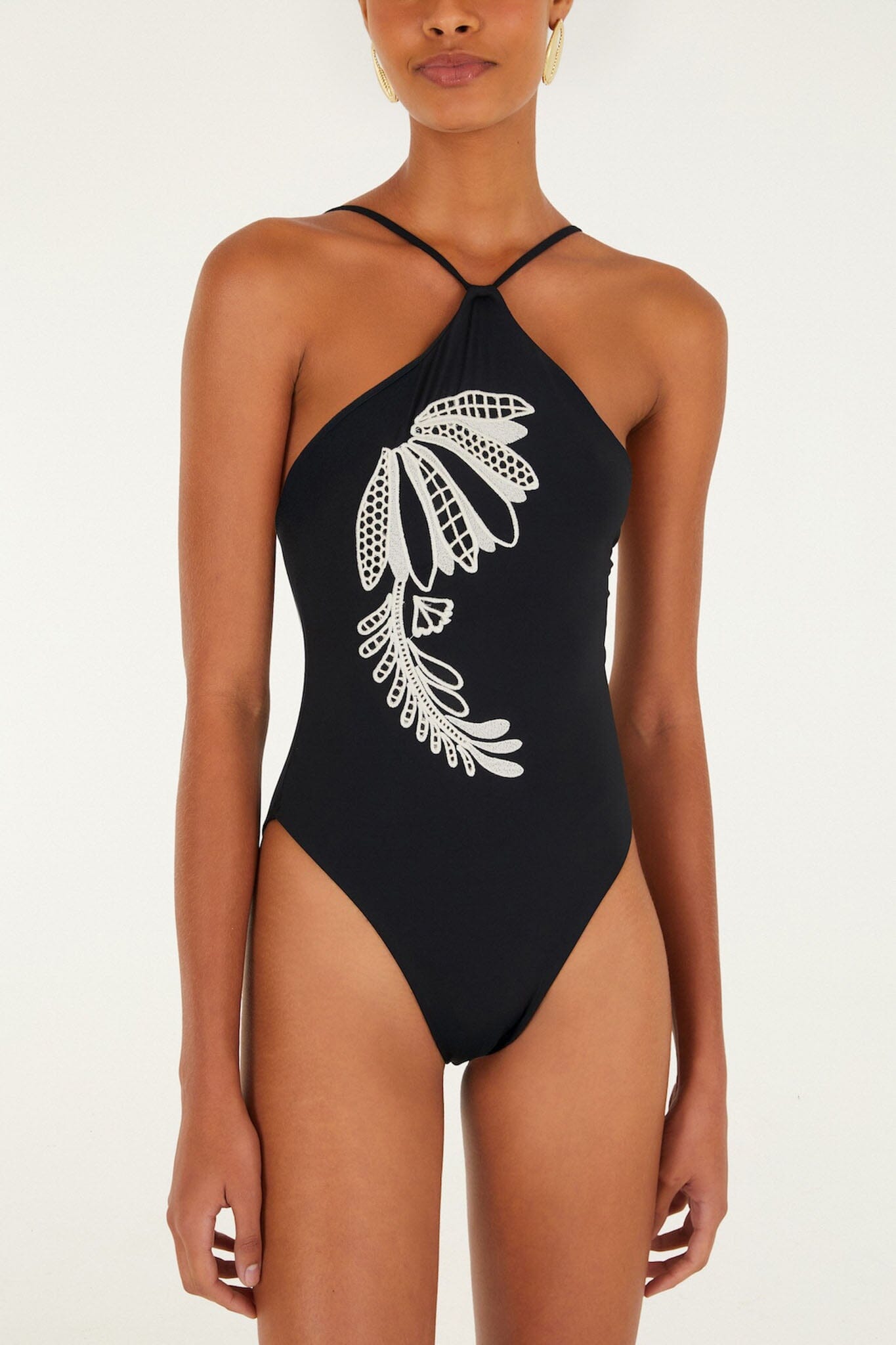 Black Copacabana Beach One Piece