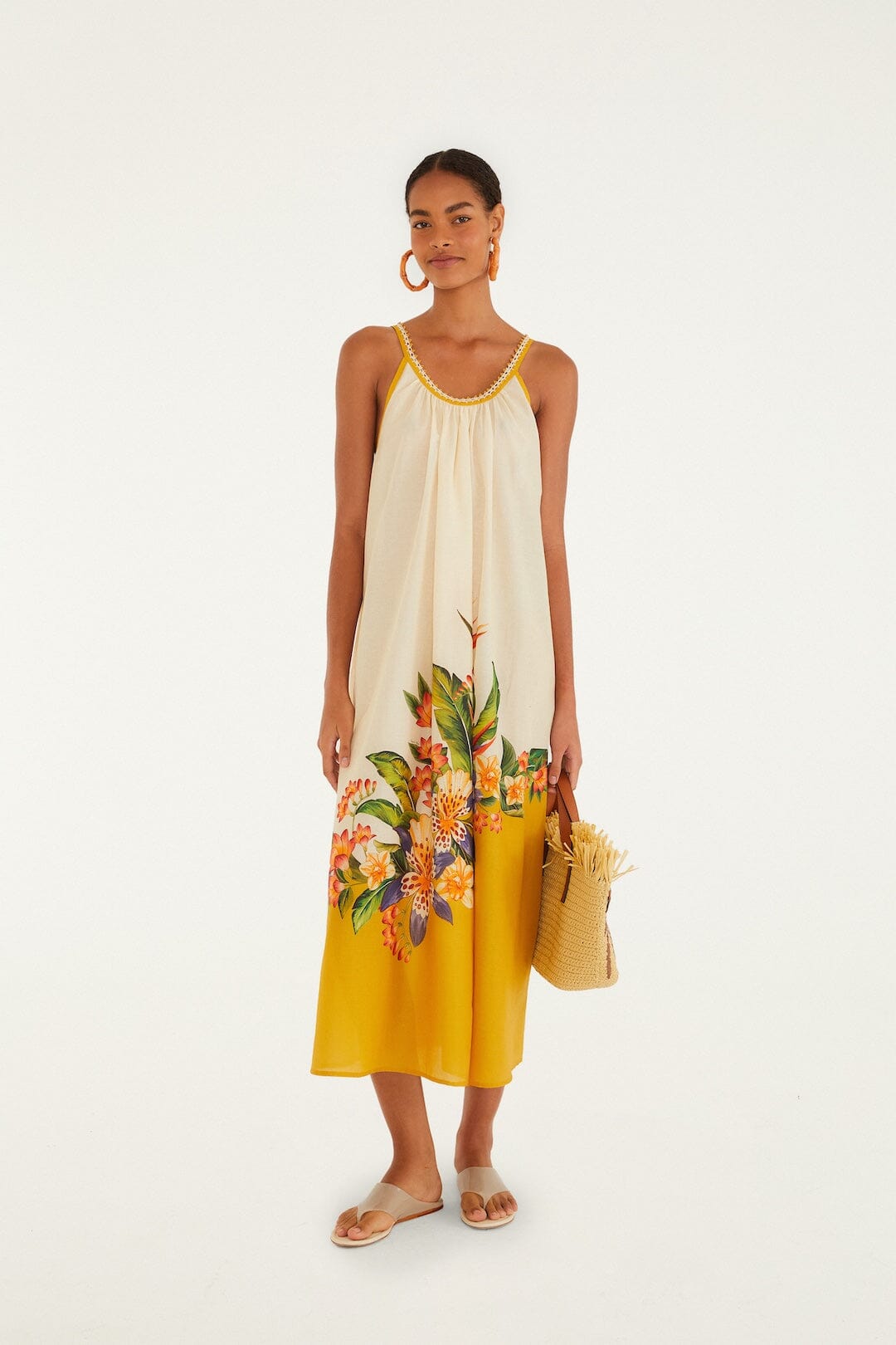 Light Blush Hilo Stripes Maxi Dress