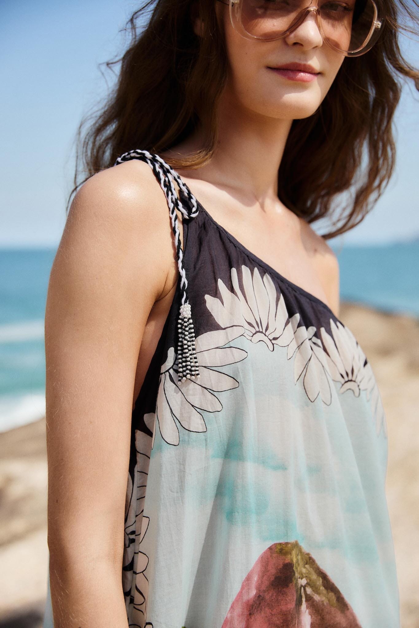 Multicolor Copacabana Beach Maxi Dress