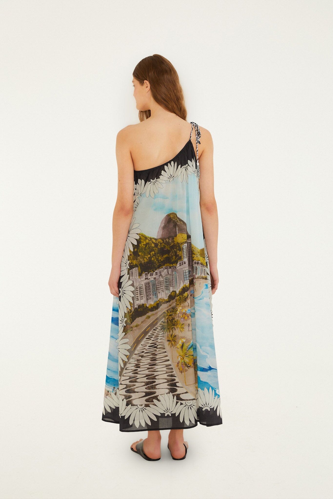 Multicolor Copacabana Beach Maxi Dress