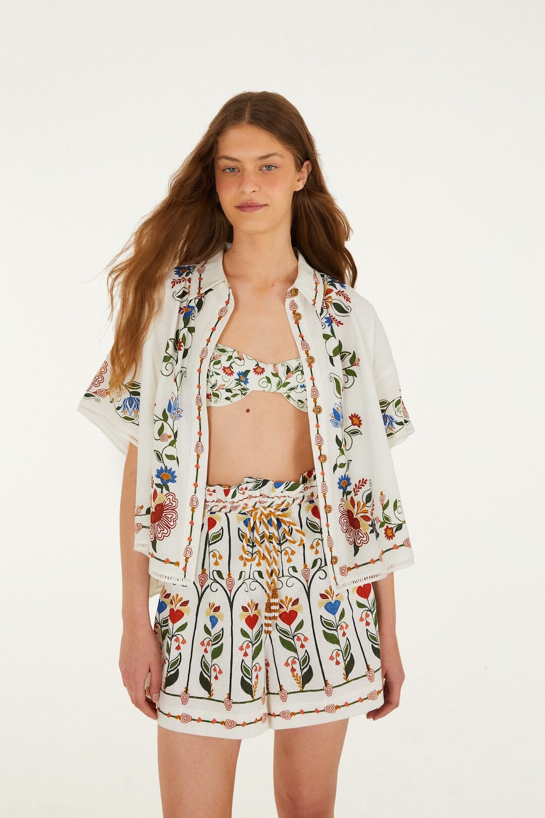 Off-White Stitched Garden Blouse