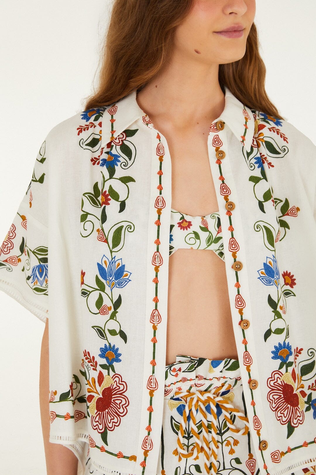 Off-White Stitched Garden Blouse