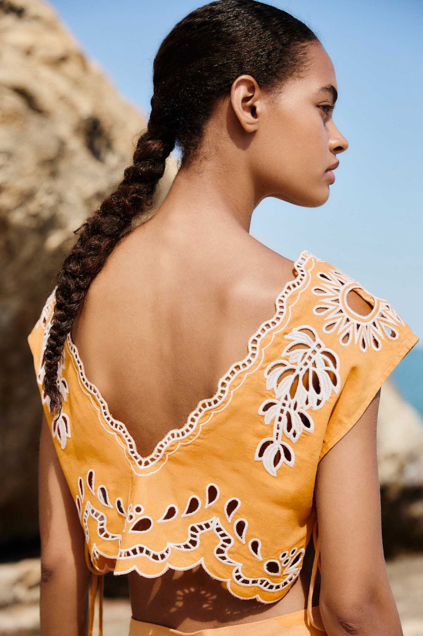 Camel Banana Tree Blouse