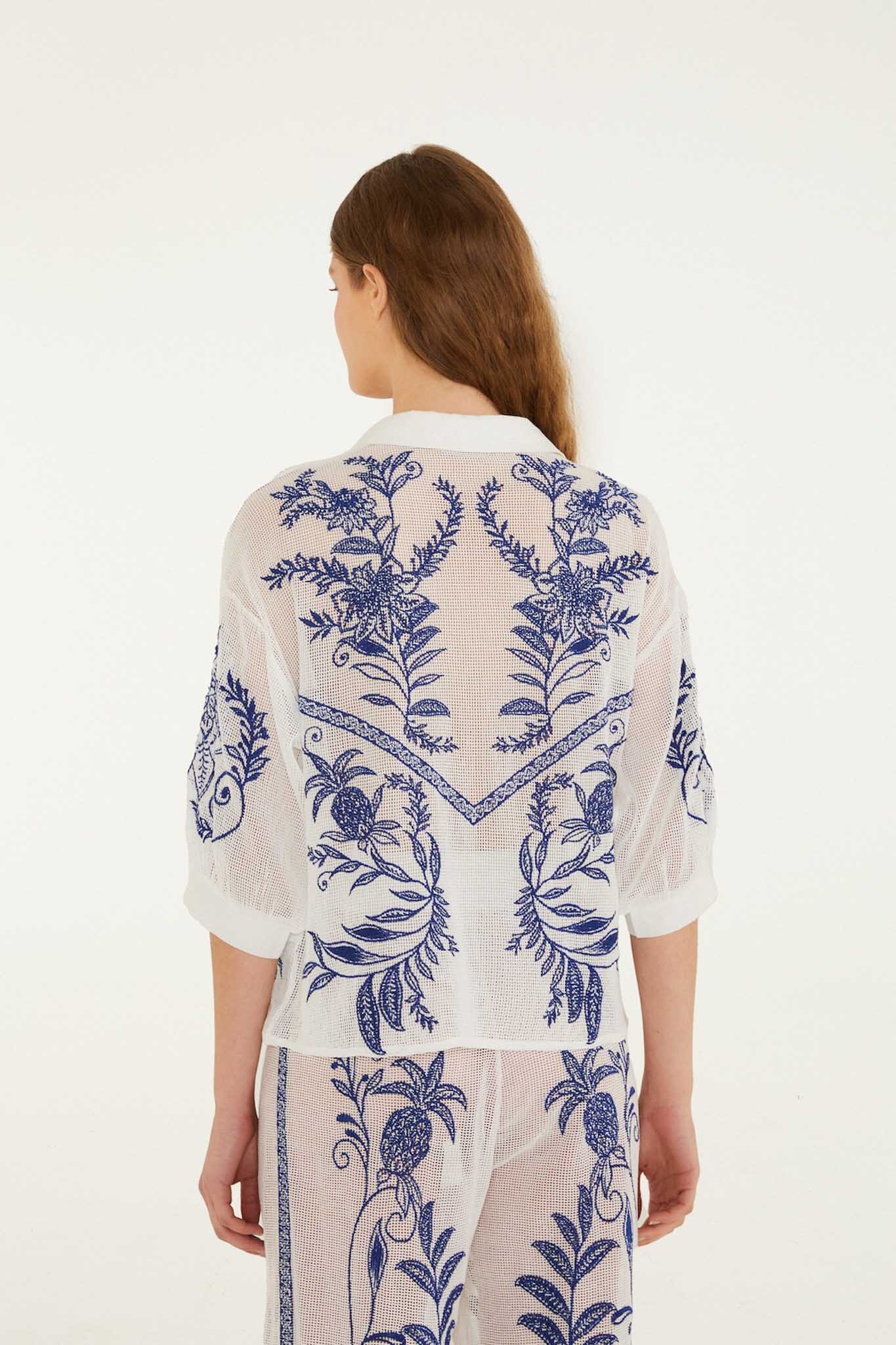 Off-White Nina Embroidery Blouse