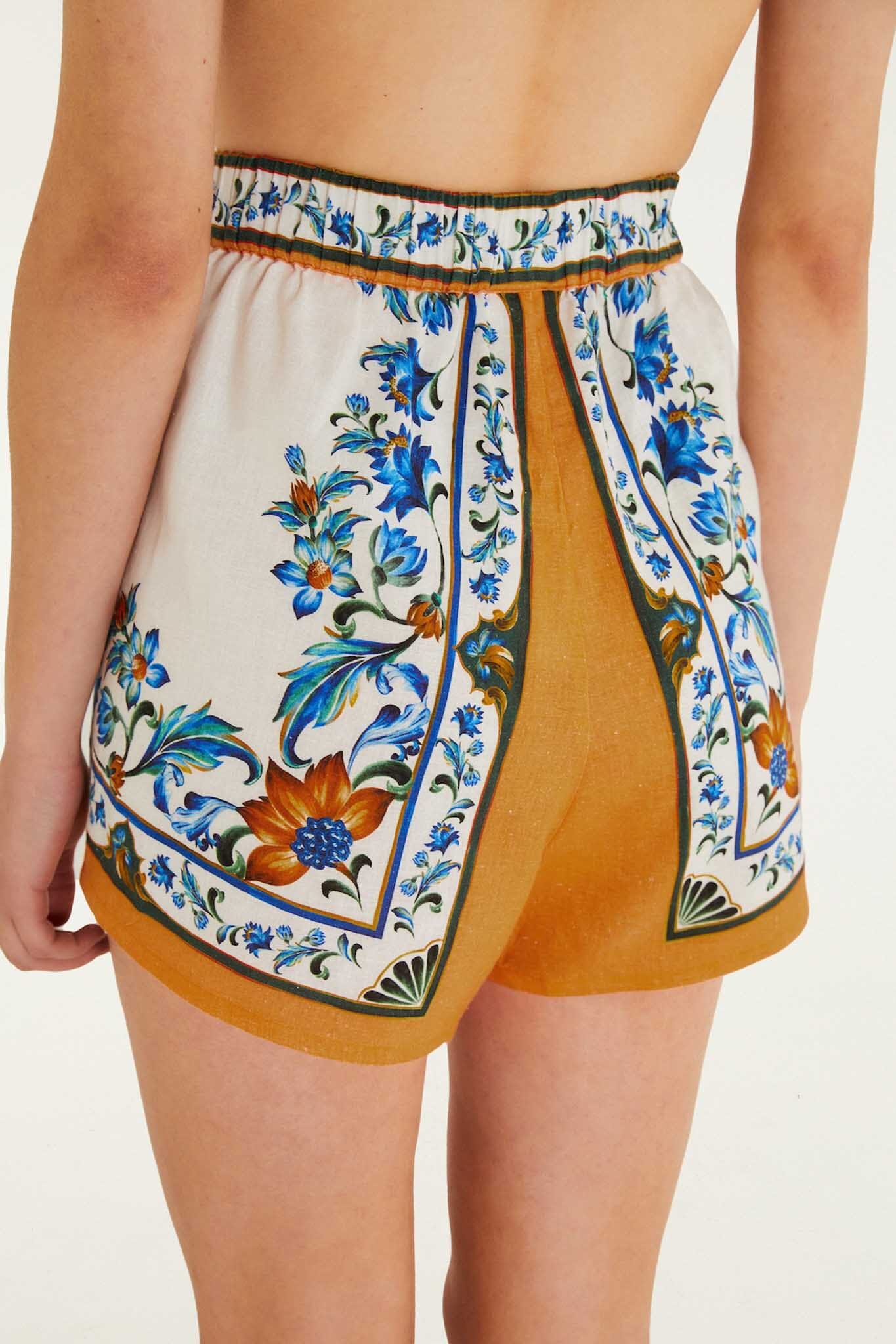 Off-White Flora Tile Shorts