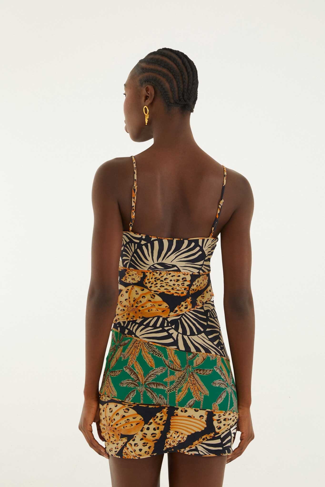 Patchwork Mini Dress