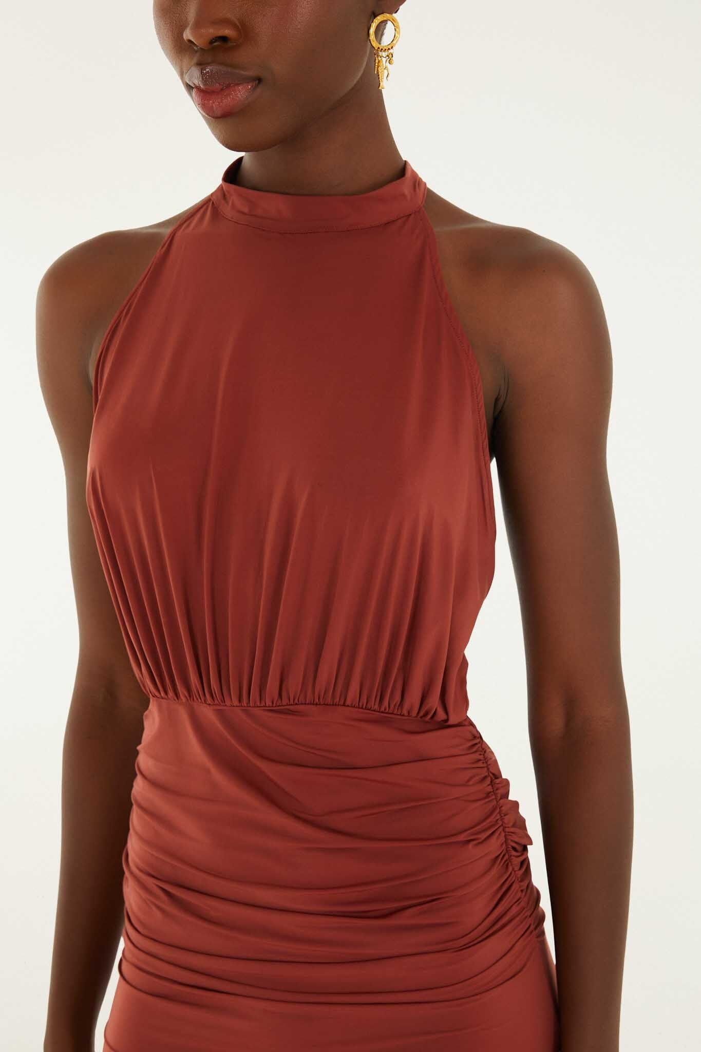 Brown Mini Dress