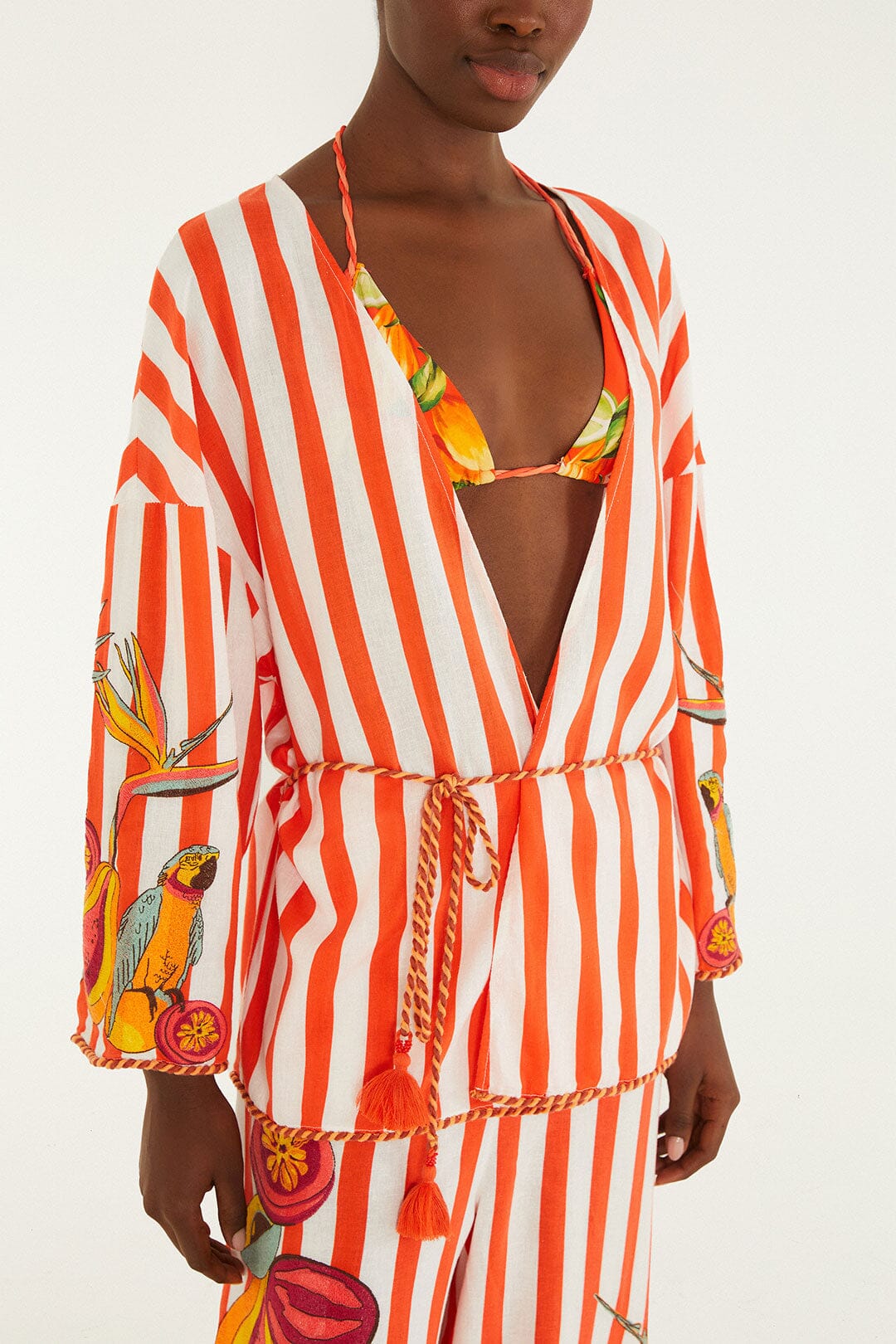 Blouse With Rope Detail As A Belt