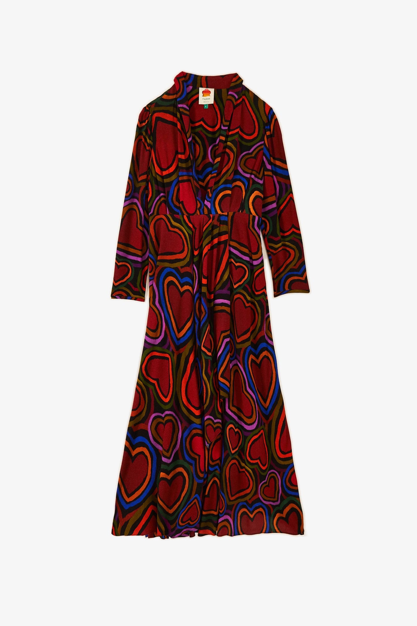 Rainbow Wild Hearts Maxi Dress