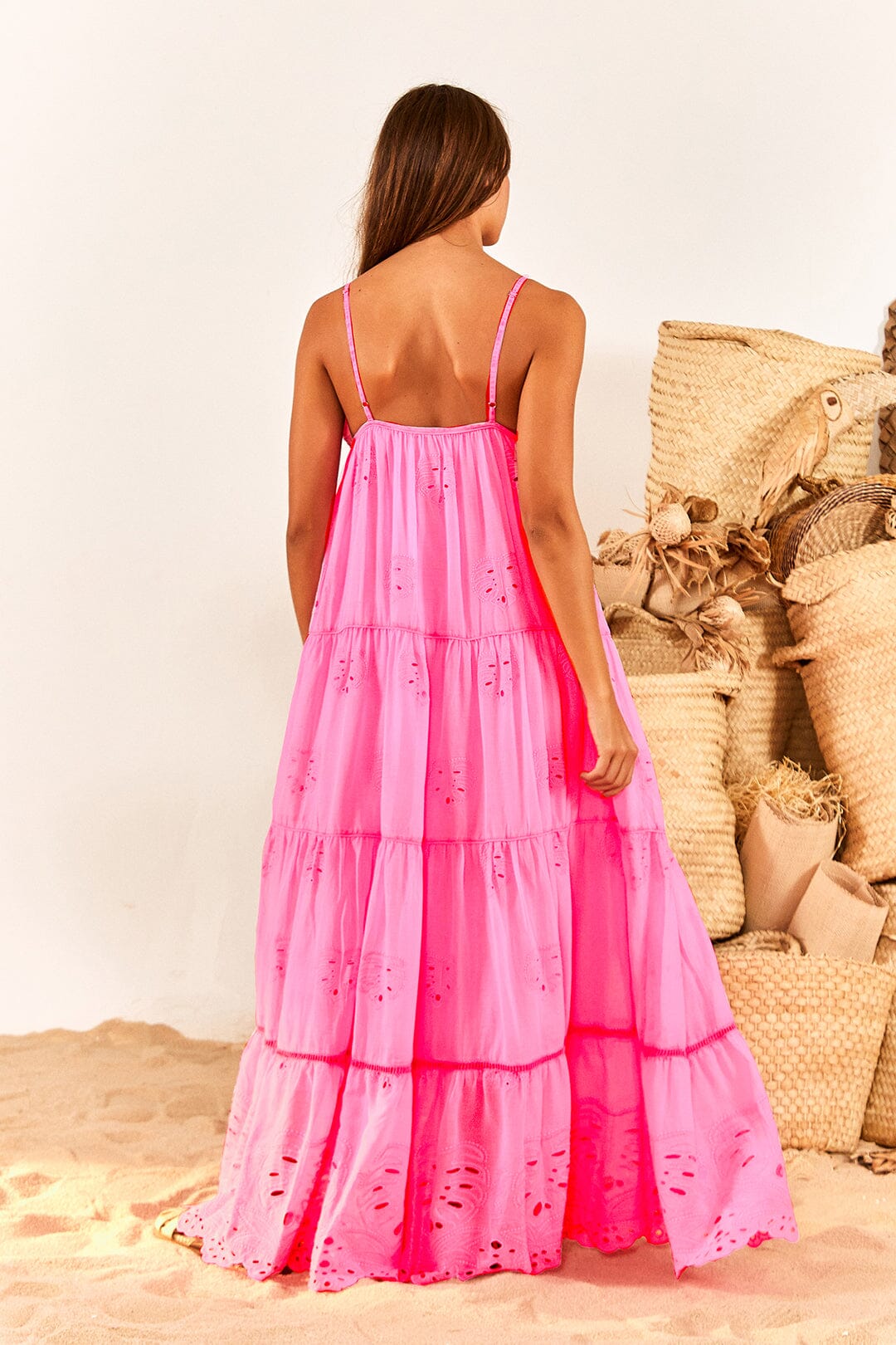 Neon Pink Maxi Dress