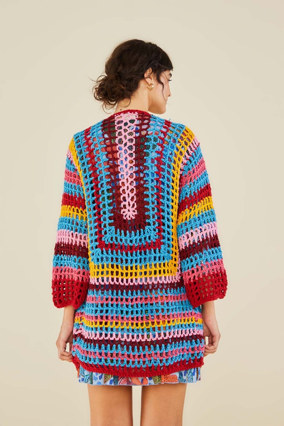 Multicolor Crochet Cardigan