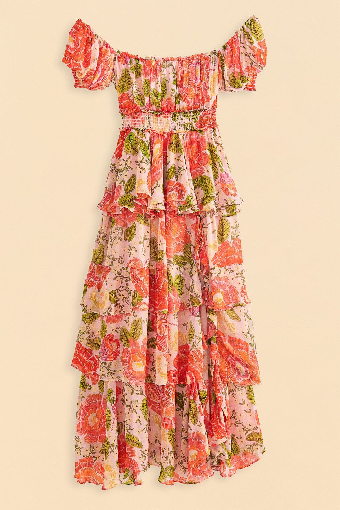 Pink Blooming Floral Maxi Dress