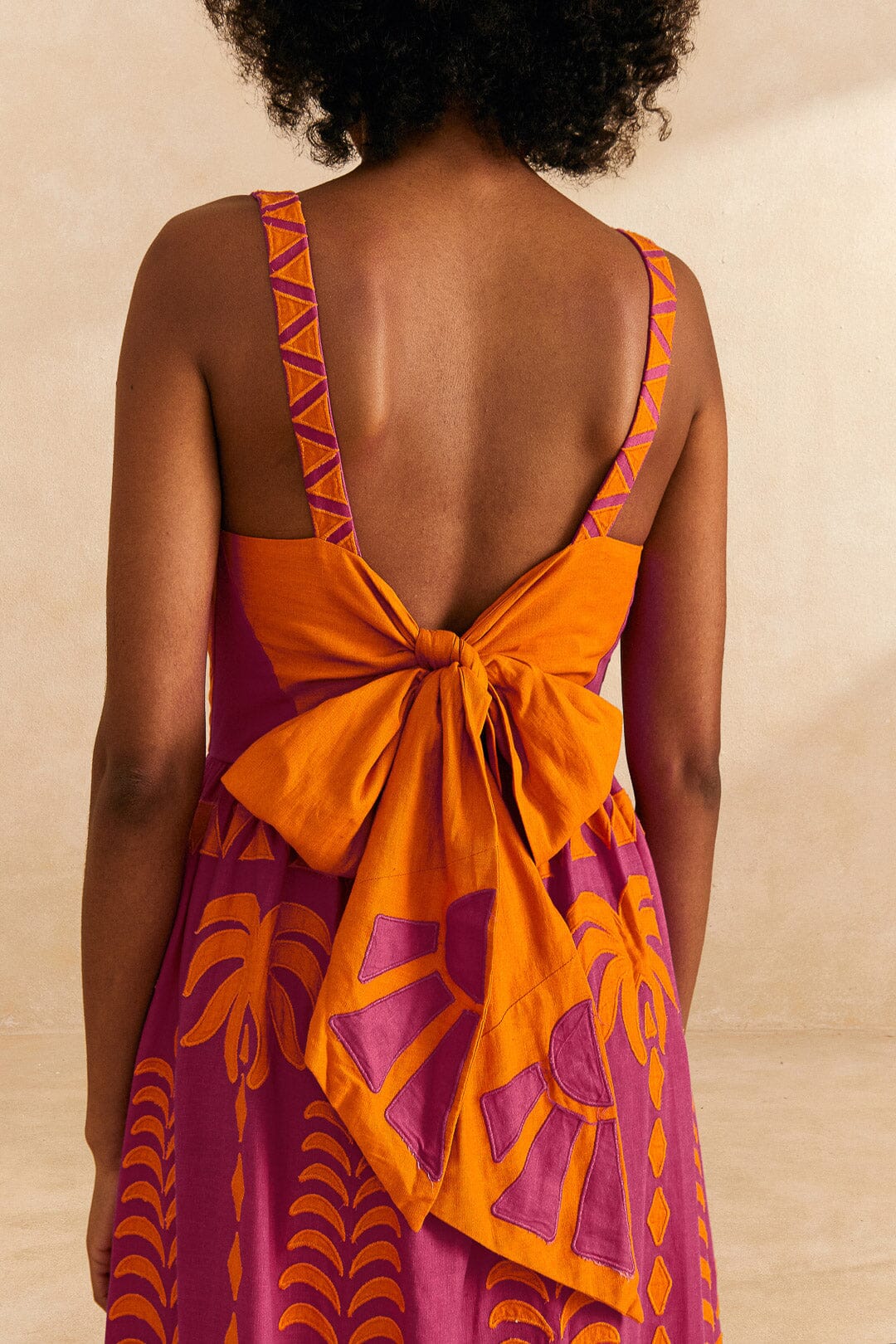 Orange Pineapple Love Cutwork Dress