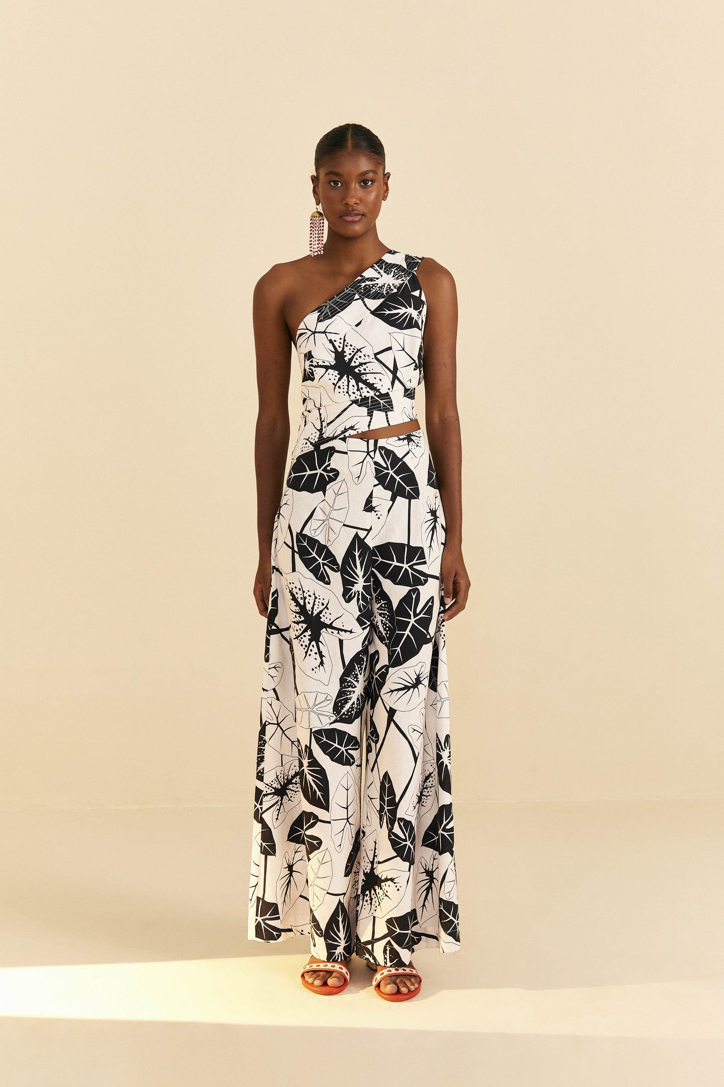 Off-White Graphic Leaves Jumpsuit