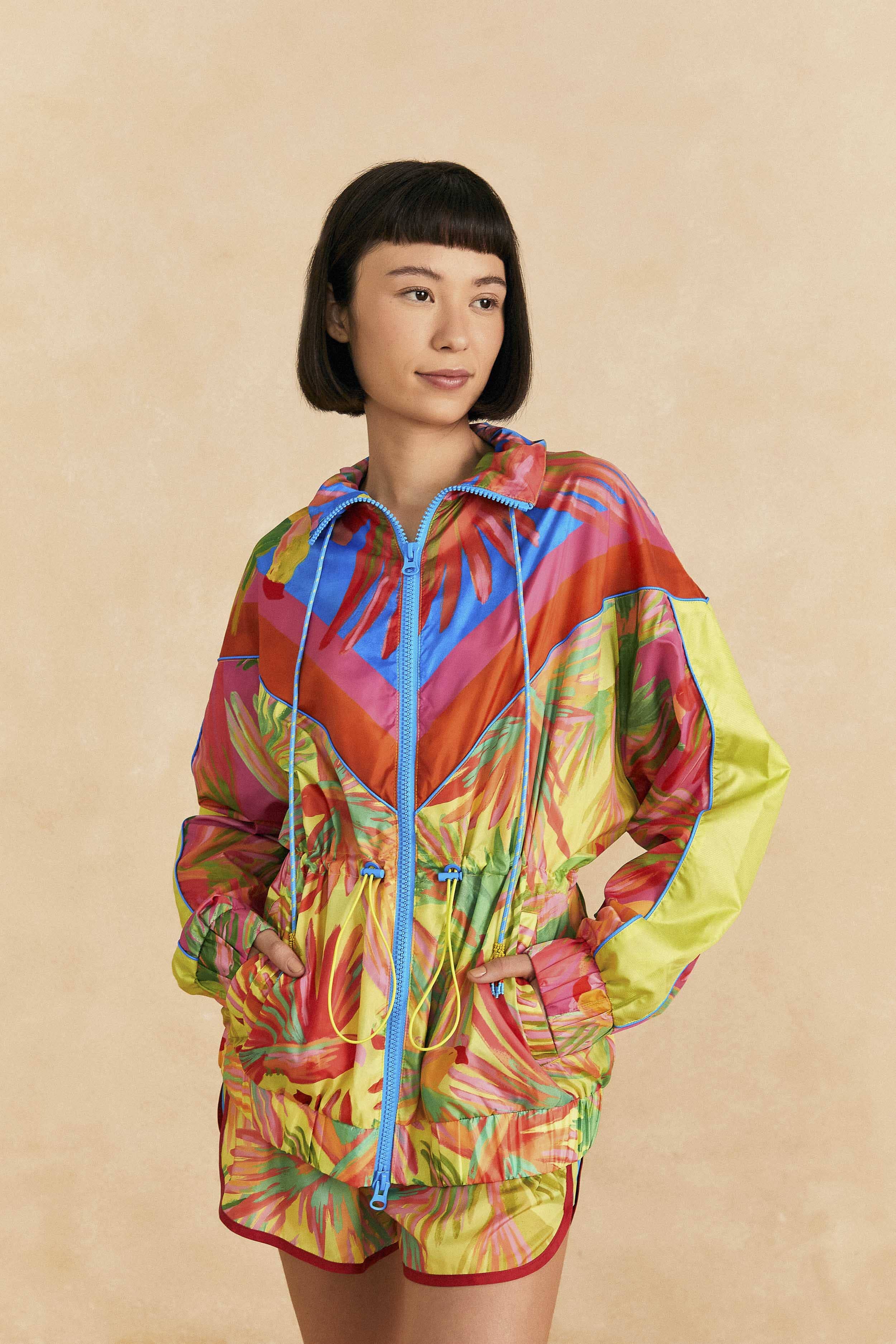 Mixed Painted Birds Windbreaker – FARM Rio