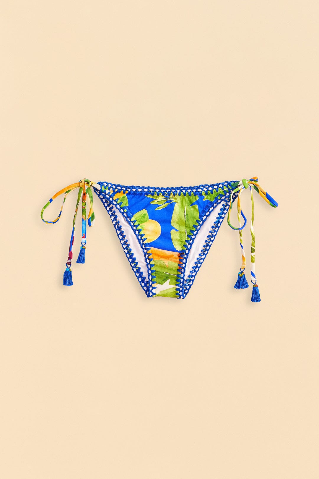 Bahia Mixed Scarves Side Tie Bikini Bottom – FARM Rio