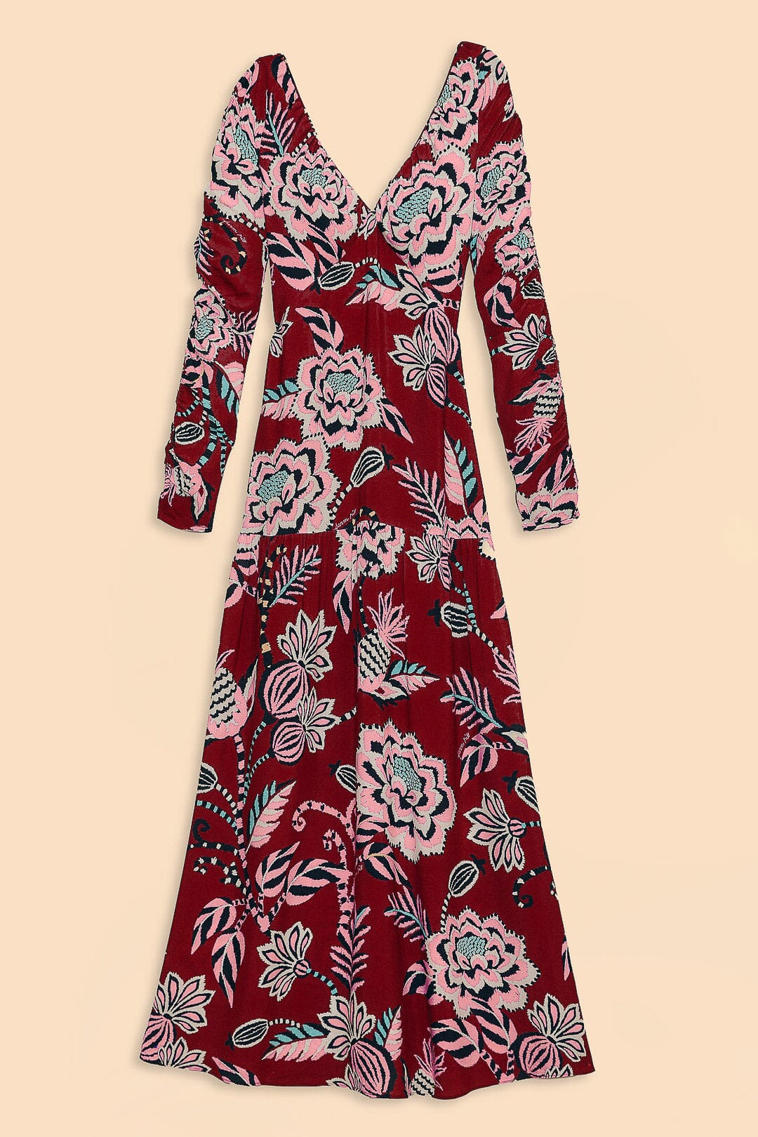 FARM Rio Burgundy Dress Neck – Pineapple V Inspiration Maxi