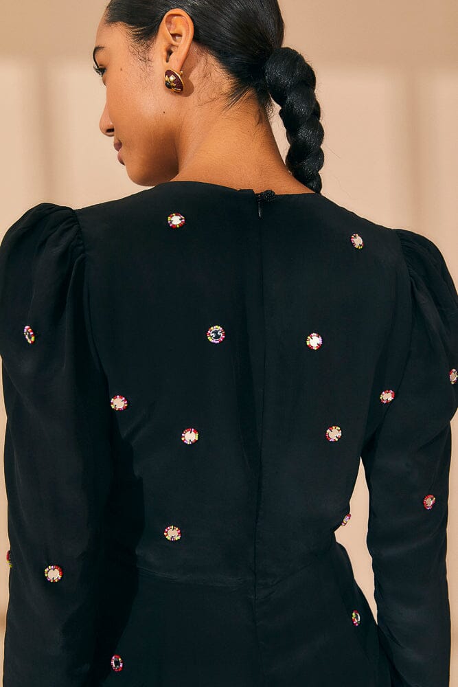 Black Mirror Embroidered Jumpsuit