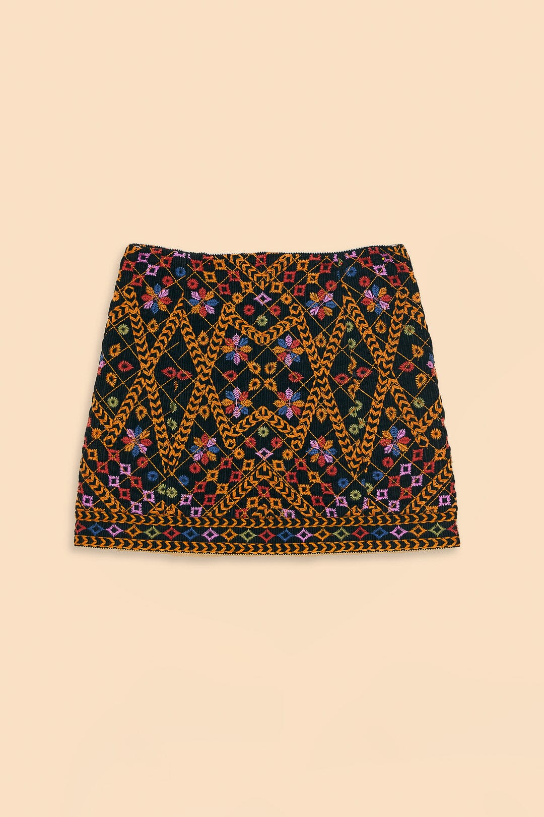 Embroidered hotsell corduroy skirt