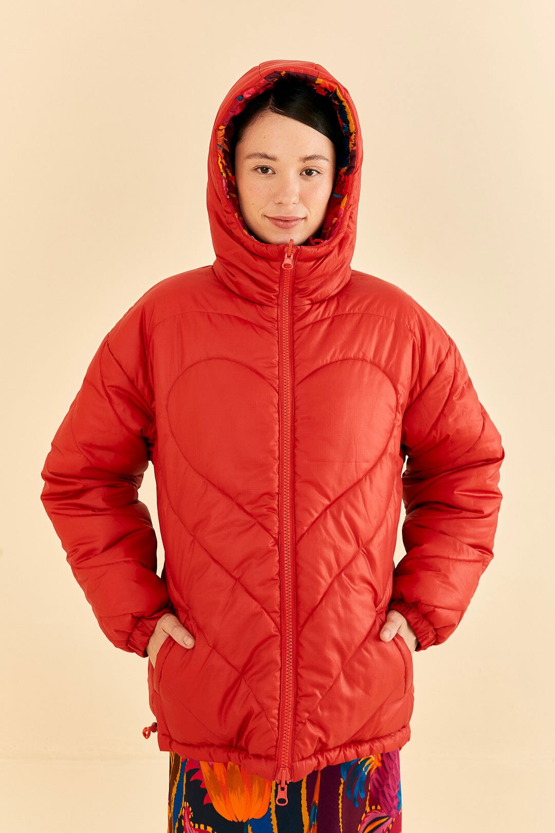 Vintage Wave Reversible Puffer Jacket – FARM Rio