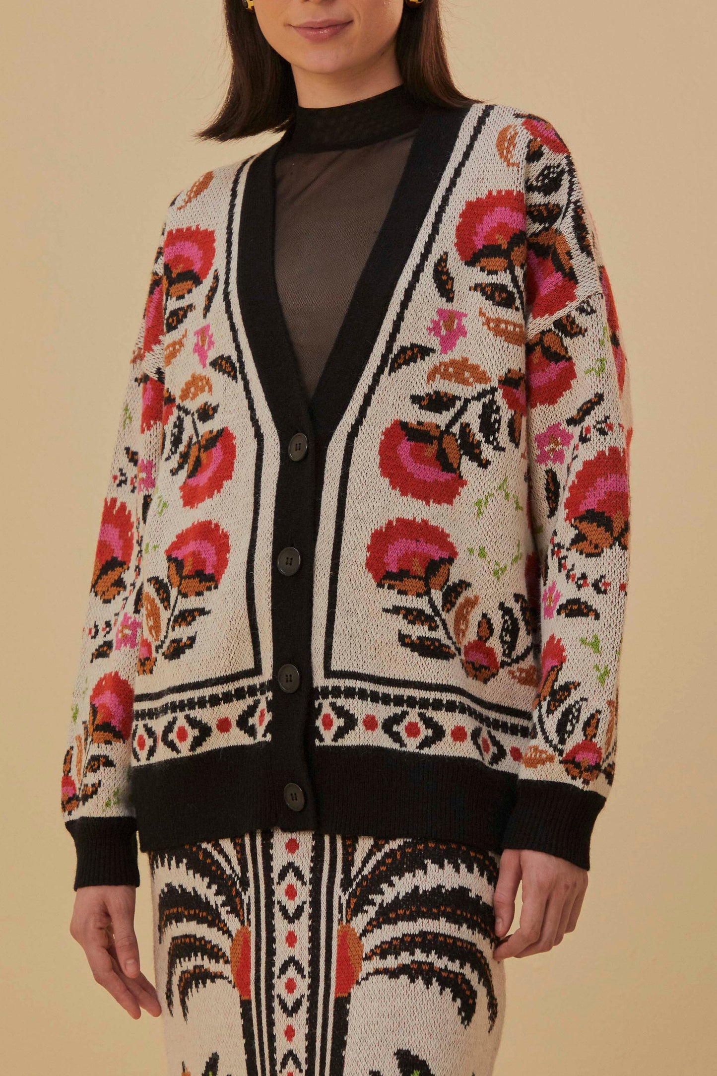 Sand Palms Paradise Knit Cardigan