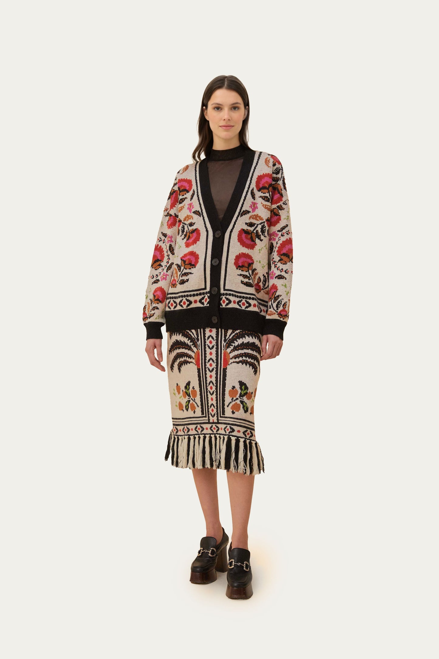 Sand Palms Paradise Knit Cardigan