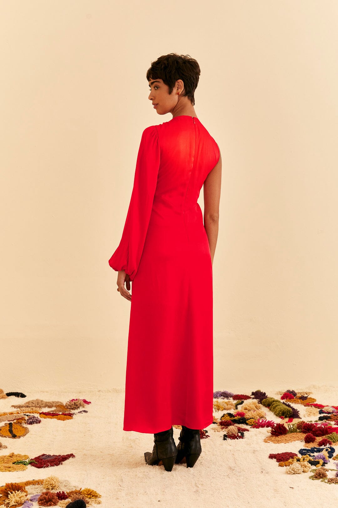 Red maxi best sale dress zara