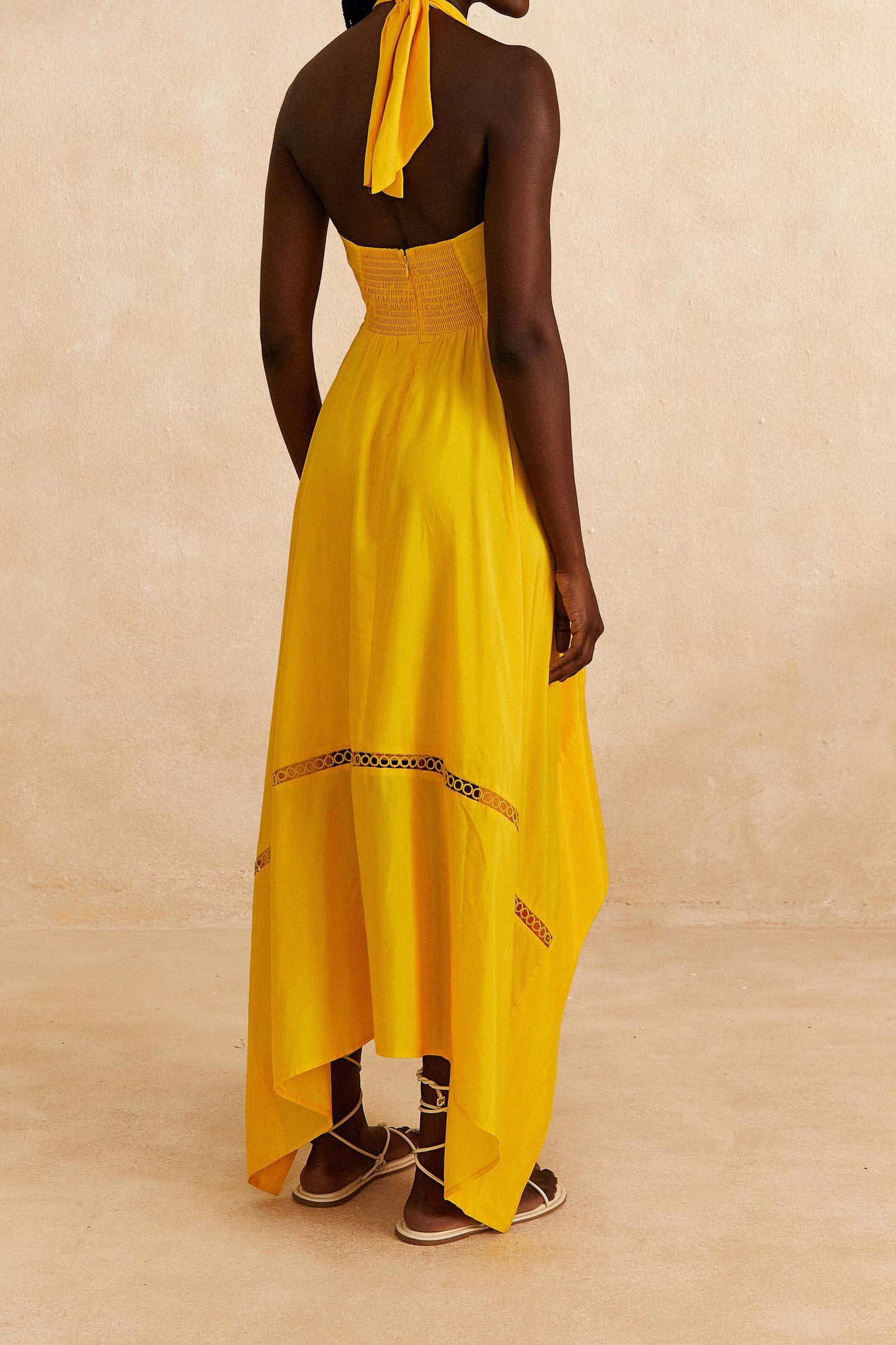 Yellow Sleeveless Maxi Dress