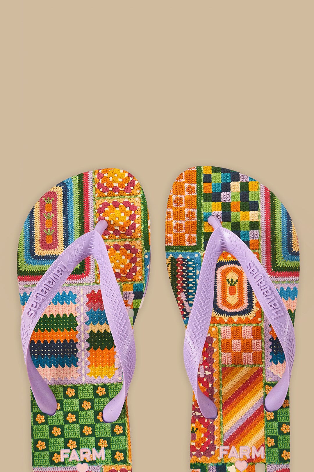 Mixed Crochet Havaianas Sandals