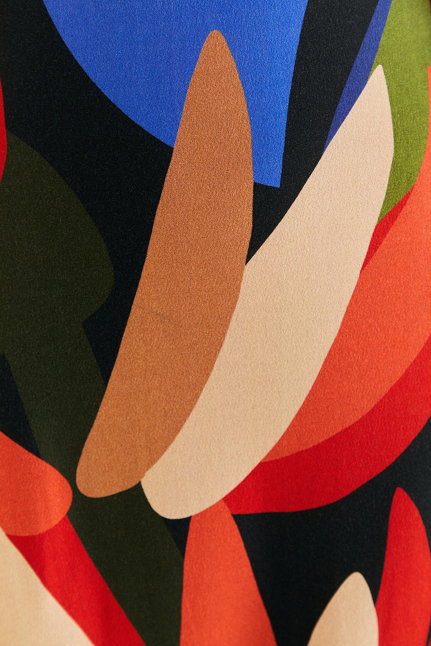 Multicolor Graphic Bananas Lenzing™ Ecovero™ Viscose Midi Dress