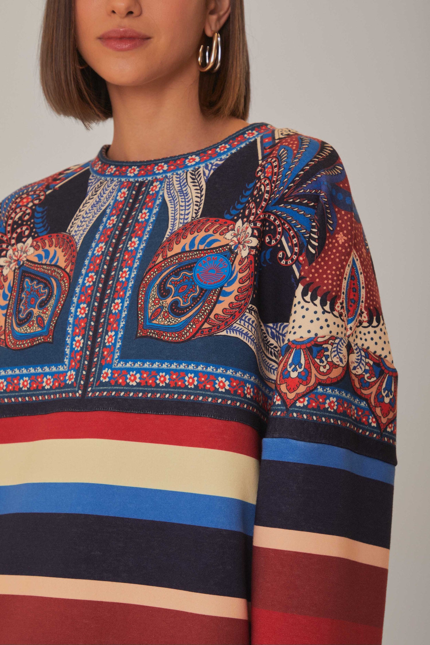 Mixed Prints Sweatshirt by FARM Rio