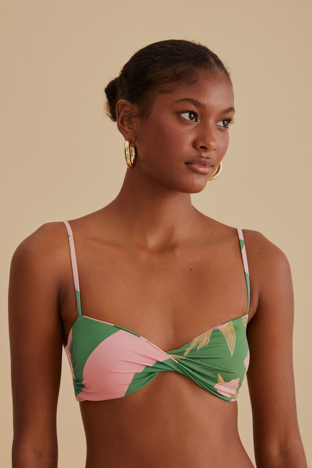 Winter Garden Twist Bikini Top FARM Rio