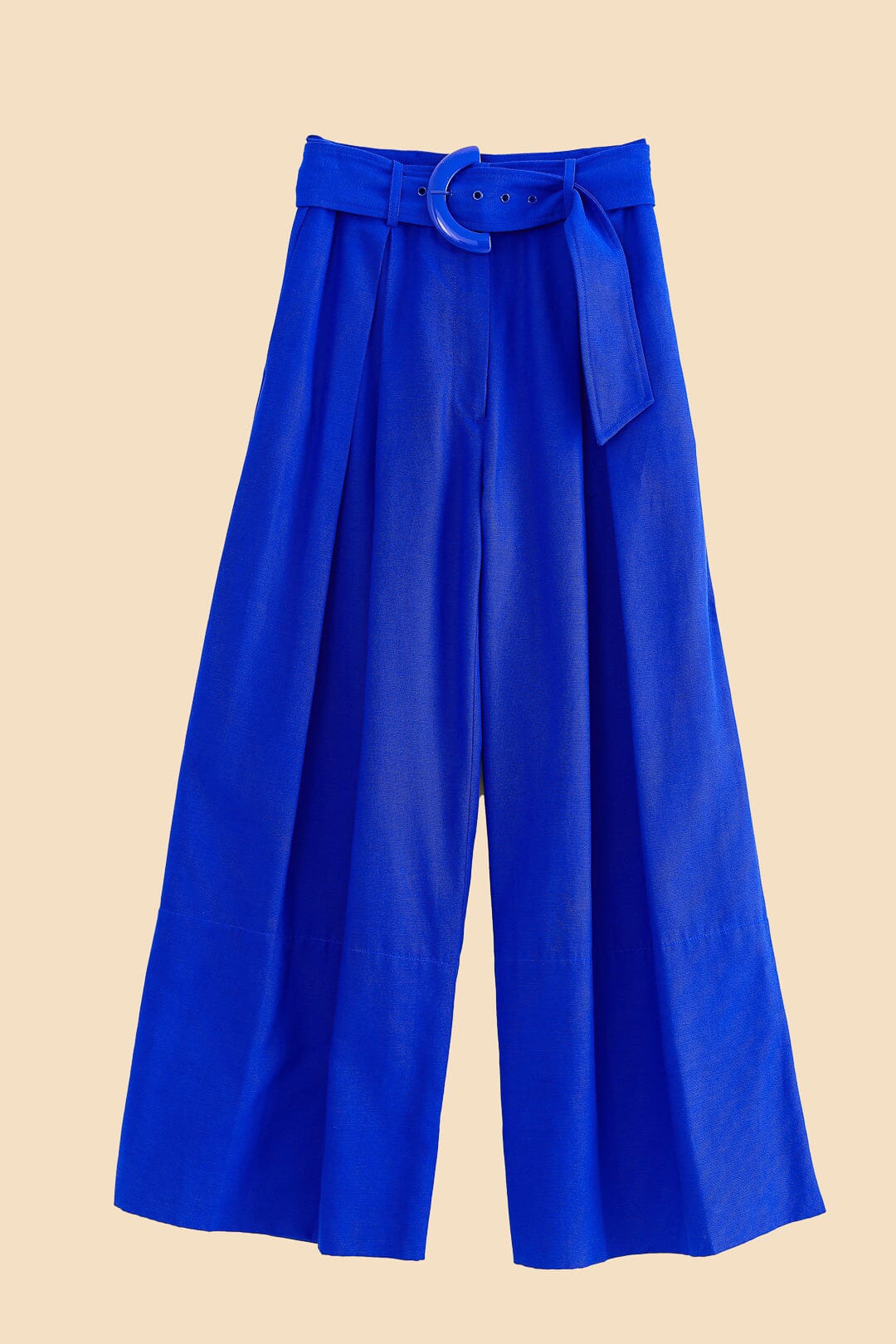 Bright Blue Tailored Pants
