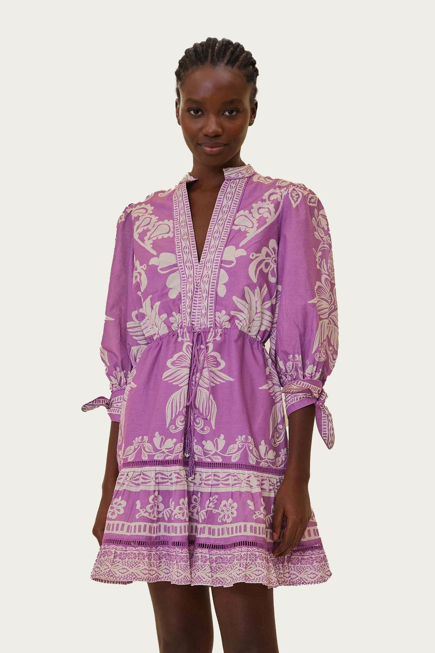 Lilac Sweet Garden Mini Dress