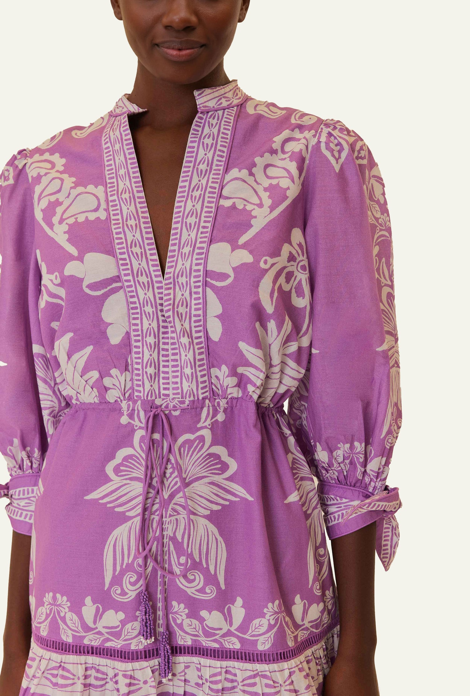 Lilac Sweet Garden Mini Dress