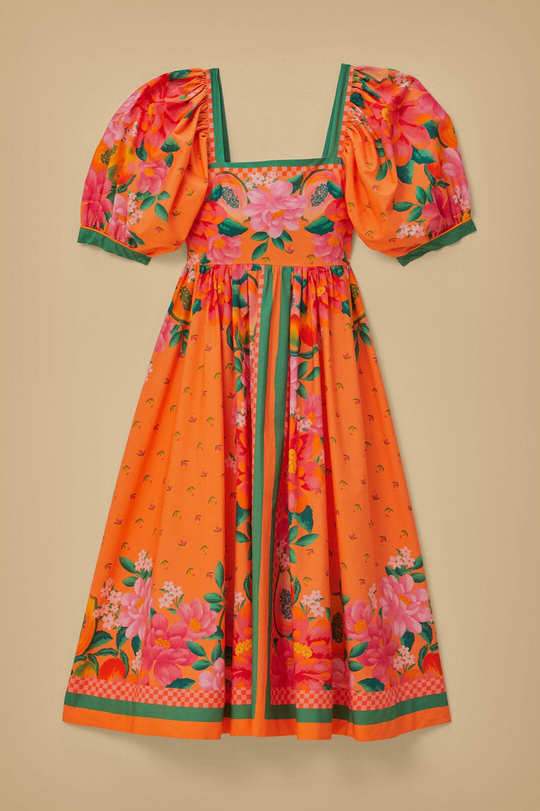 Cara Cara Harbour Island midi dress - Orange