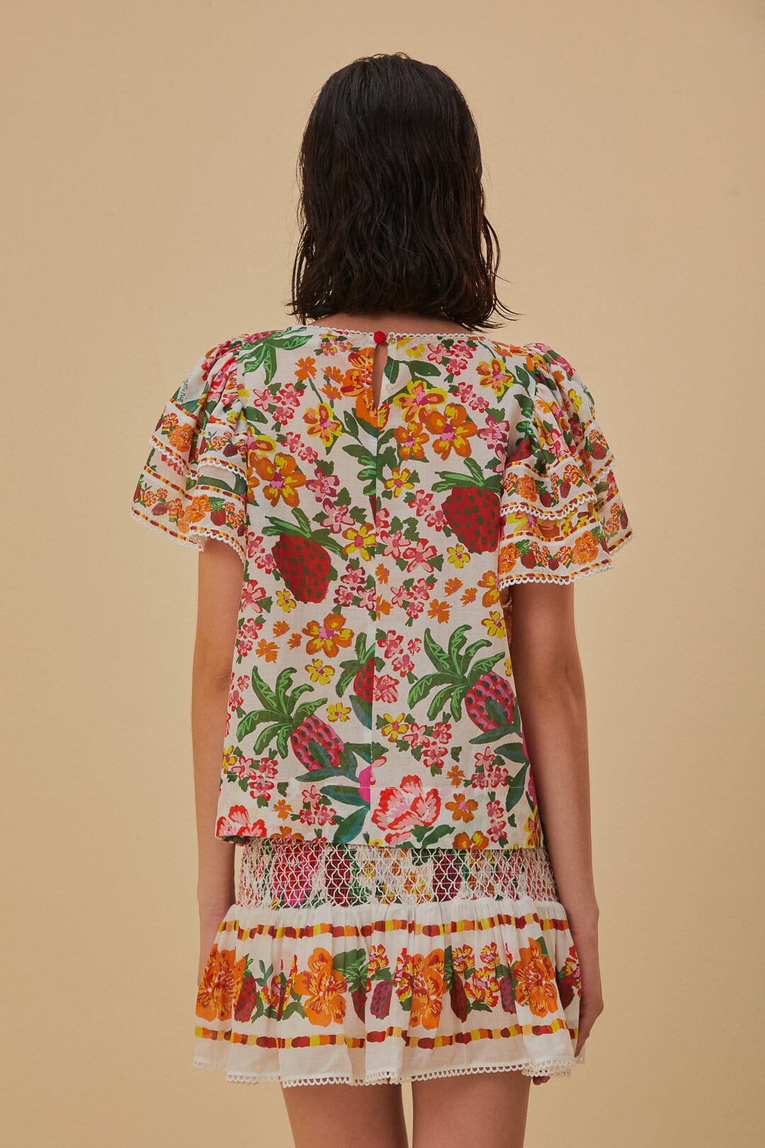 Off-White Flowerful Sketch Blouse