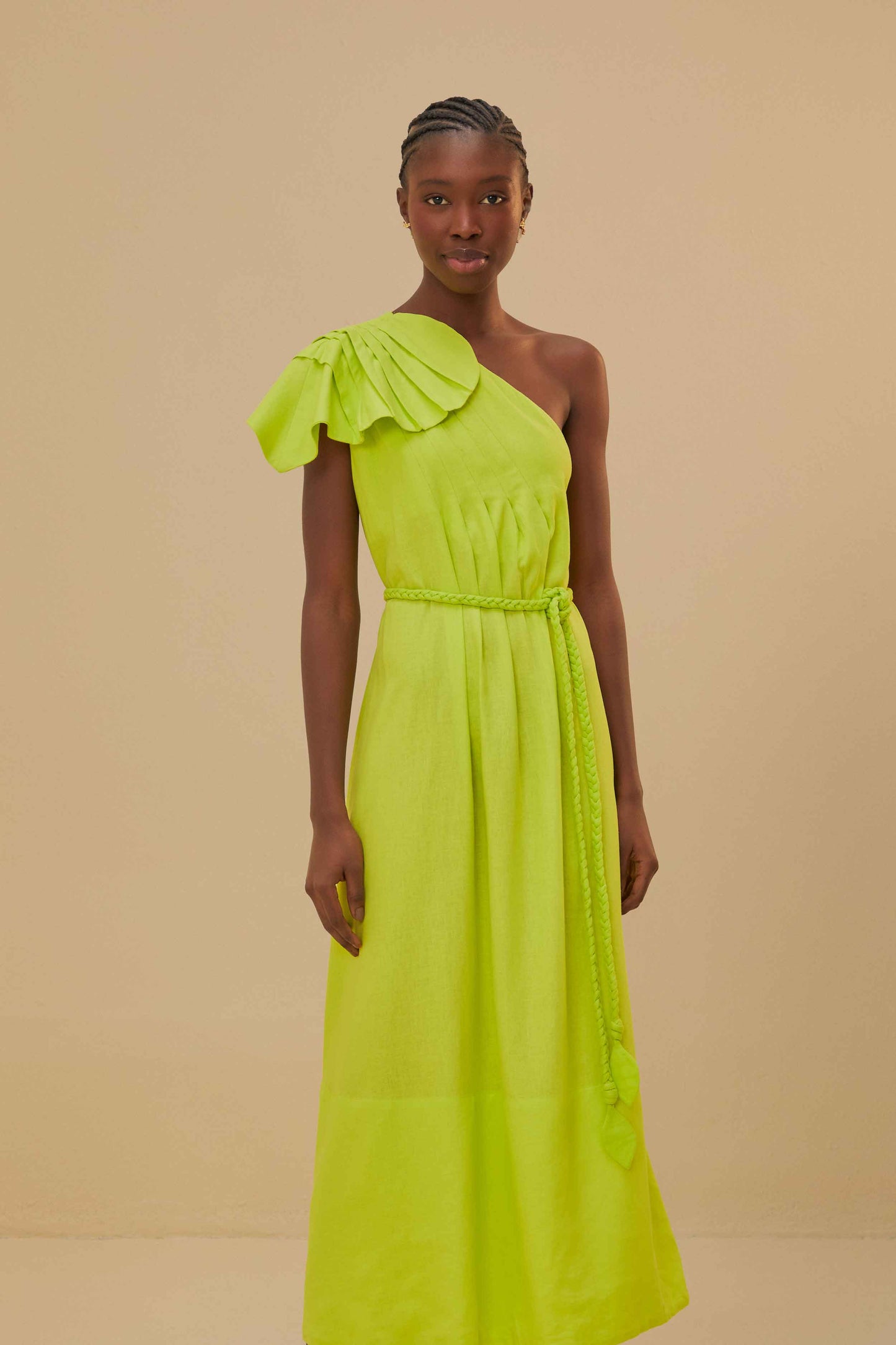 Green Leaf Lenzing™ Ecovero™ Euroflax™ Maxi Dress