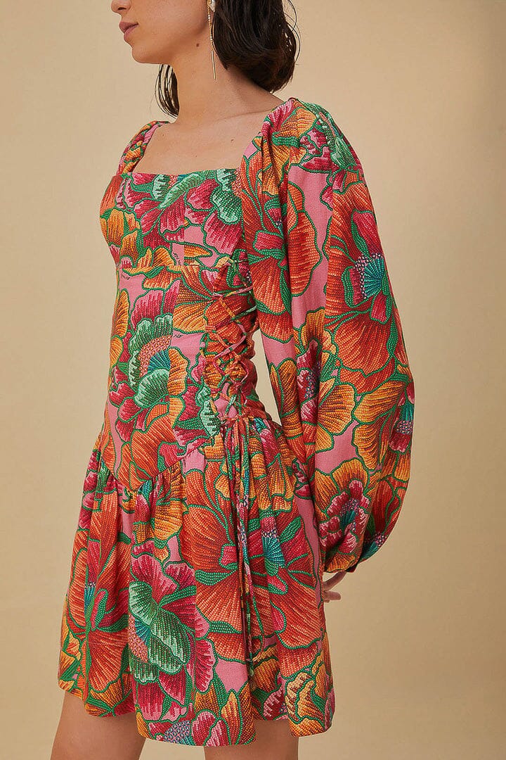 Pink Spring Lenzing™ Ecovero™ Euroflax™  Mini Dress