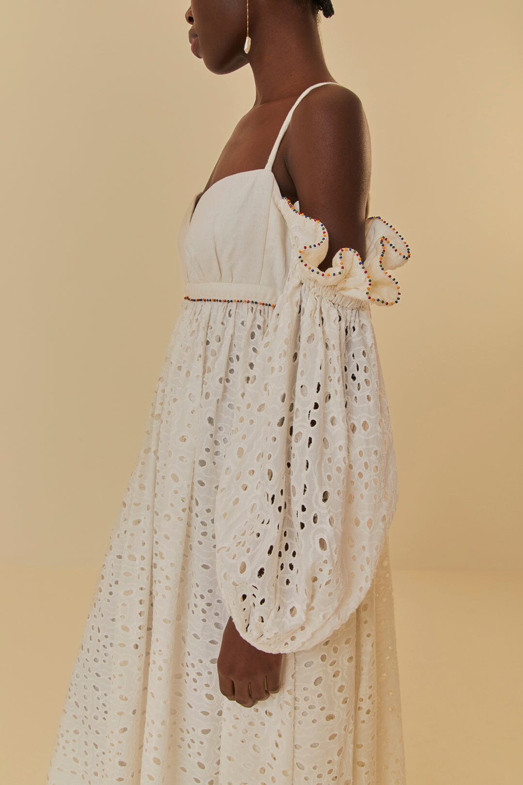 Off-White 3D Flower Maxi Dress