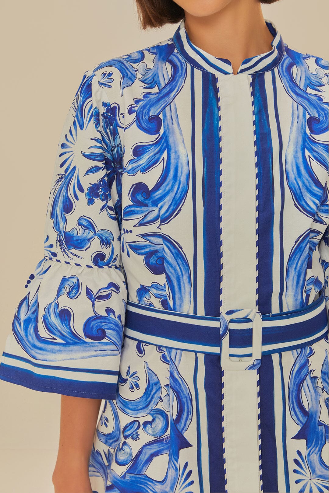 Off-White Garden Tiles Mini Dress