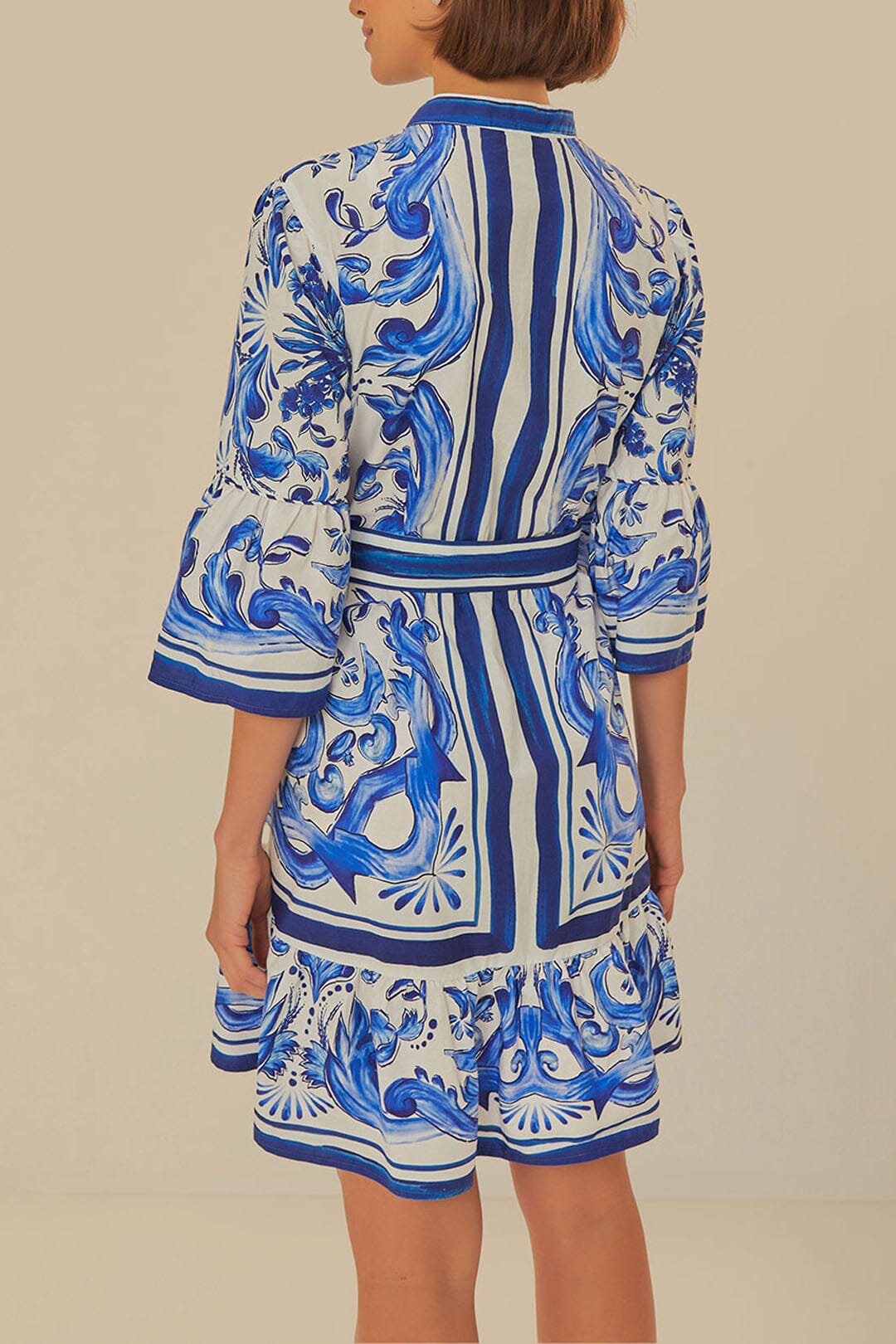 Off-White Garden Tiles Mini Dress