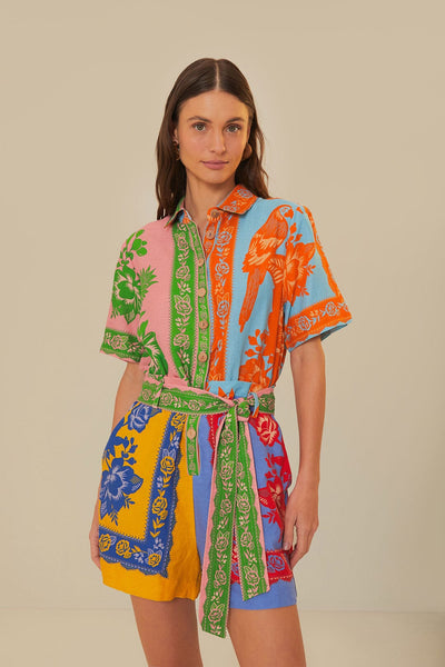 Mixed Lace Garden Scarves Romper – FARM Rio